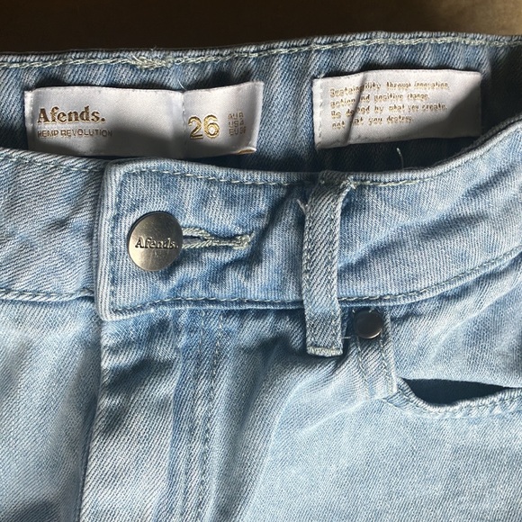 Afends Shelby hemp denim long inseam cutoff shorts - Picture 3 of 10